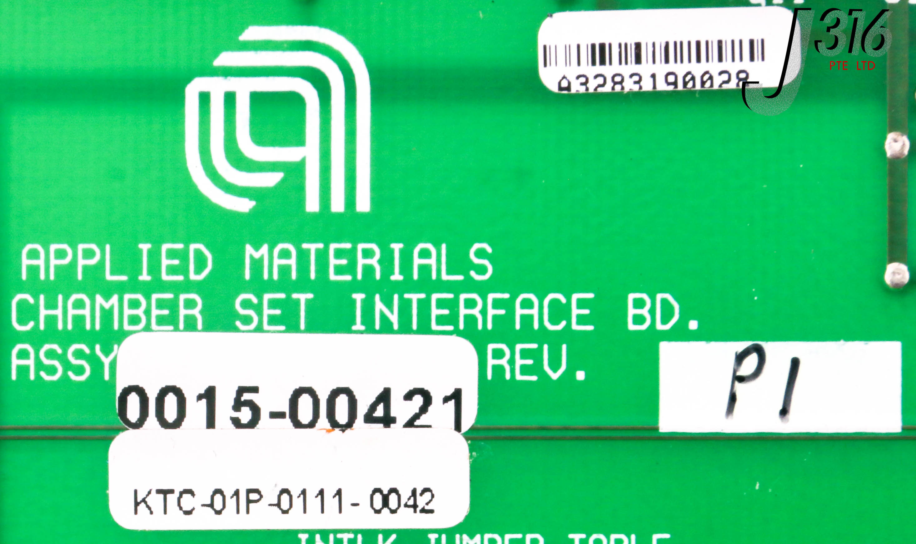 26359 APPLIED MATERIALS PCB, CHAMBER SET INTERFACE BD (PARTS) 0015